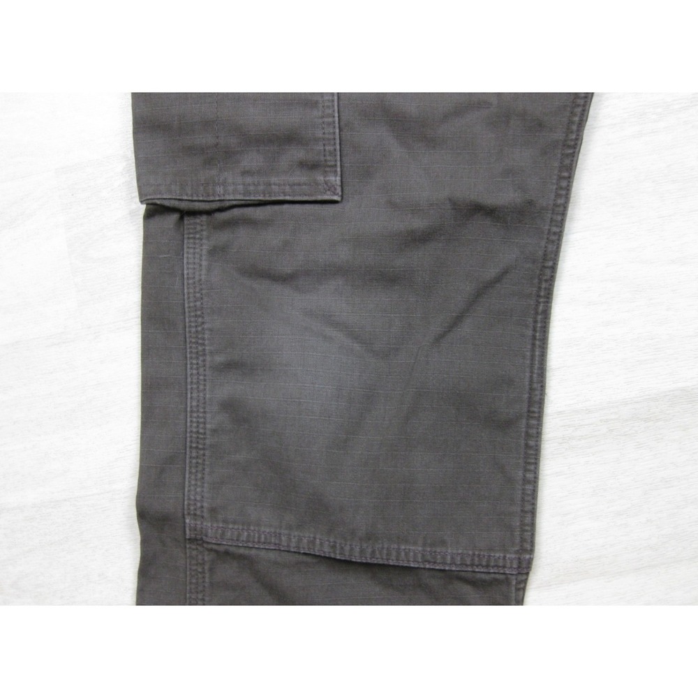 Carhartt Ripstop Cargo Work Pants Men's (33x29) Loose Fit Brown Double Knee - Picture 7 of 14